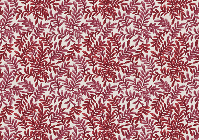 Leaf Vine, Rouge - Roman Blind - Image 7